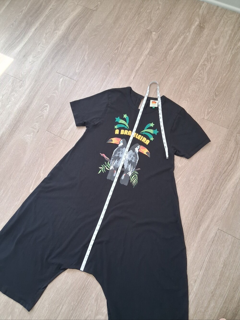 FARM Rio Black Graphic Jumpsuit with Green & Yellow Accents - Picture 14 of 16